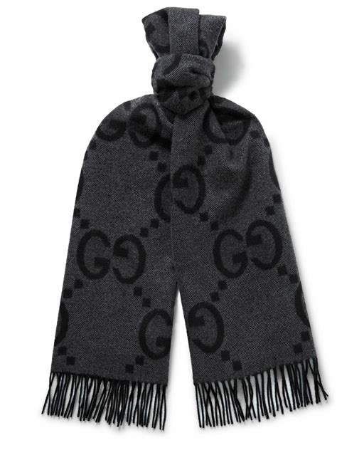 gucci cashmere scarves|gucci scarves with fur trim.